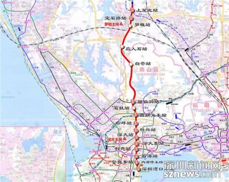 从深圳湾口岸到公明 地铁13号线预计2023年通车