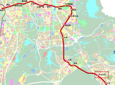 深圳地铁6号线最终站点公布 含一期、南延线